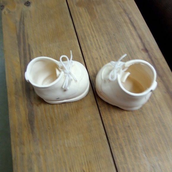 Vintage Furskins Off White Boots Shoes for Furskins Bear or Cabbage Patch Doll - Picture 3 of 6